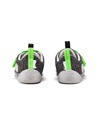 AFFENZAHN | Chaussures pieds nus pour enfants KNIT HAPPY Requin | grau